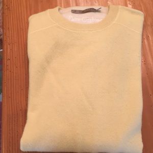 Mans yellow cashmere sweater